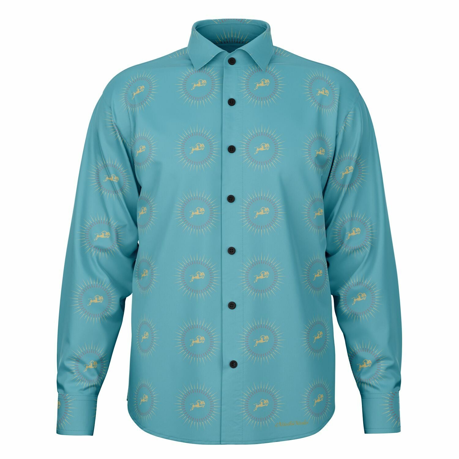$NiieihiiNookei Long Sleeve Button Down Shirt - AOP