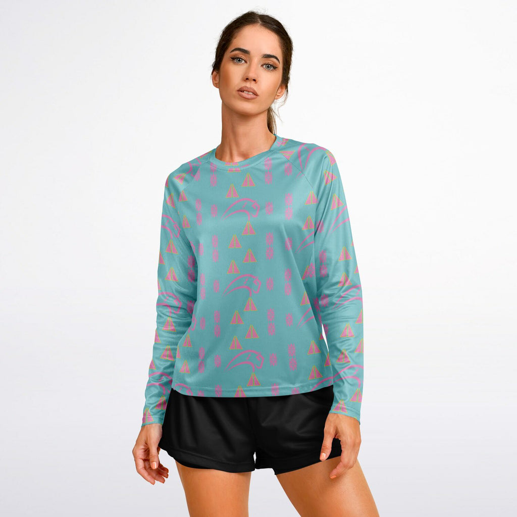 Women's Long Sleeve Performance Shirt - AOP