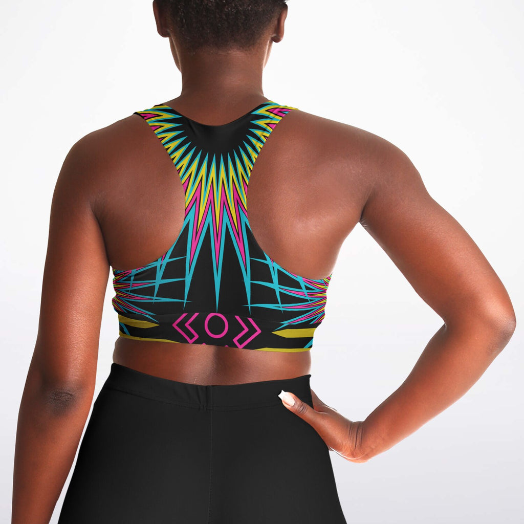 $NiieihiiNookei Padded Sports Bra - AOP