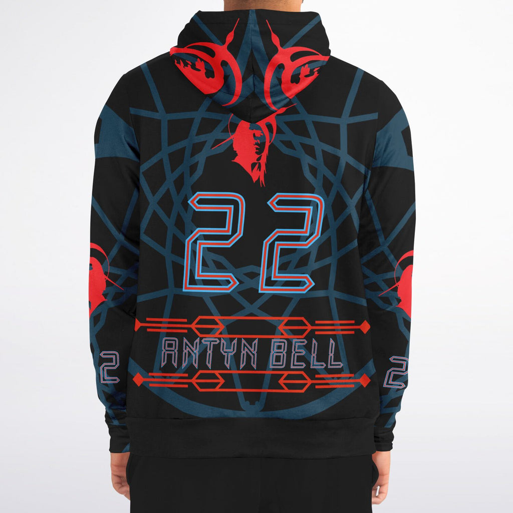 $NiieihiiNookei Athletic Zip-Up Hoodie - AOP
