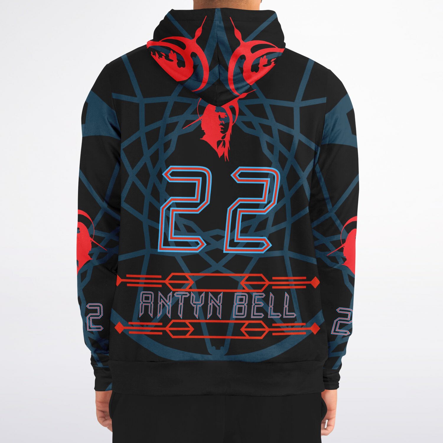 $NiieihiiNookei Athletic Zip-Up Hoodie - AOP