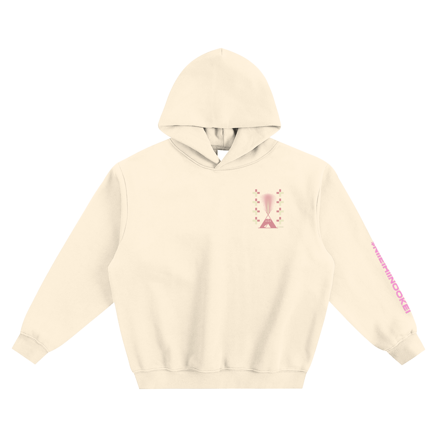 $NiieihiiNookei Fleeced Boxy Hoodie