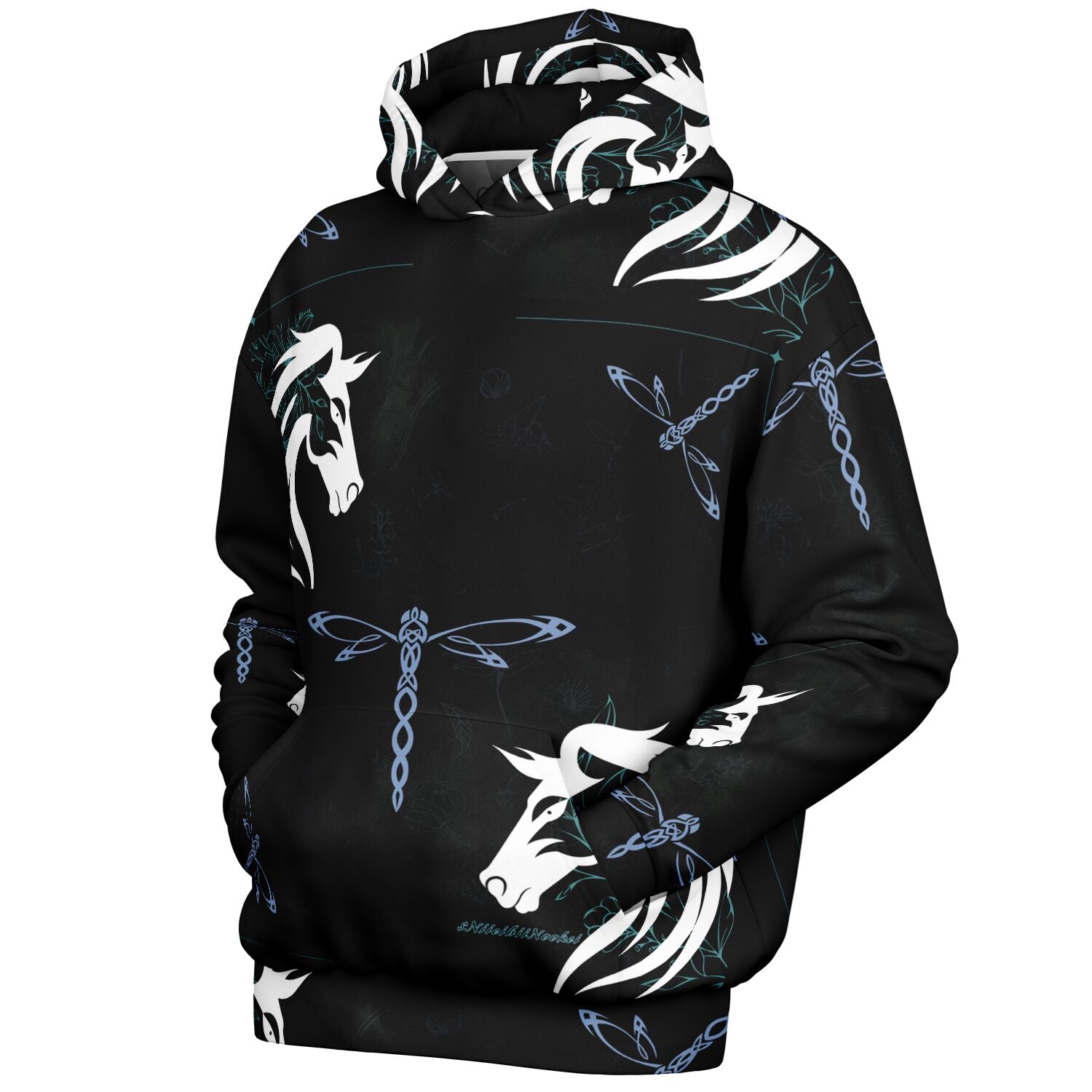 $NiieihiiNookei Heavyweight Oversized Hoodie - AOP