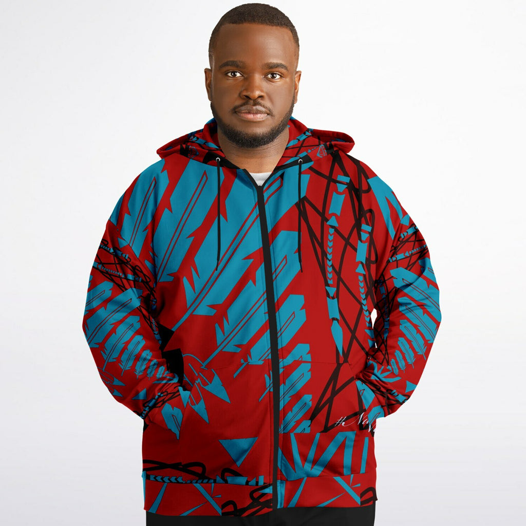 StrengthHonorCourage Plus-size Ziphoodie - AOP