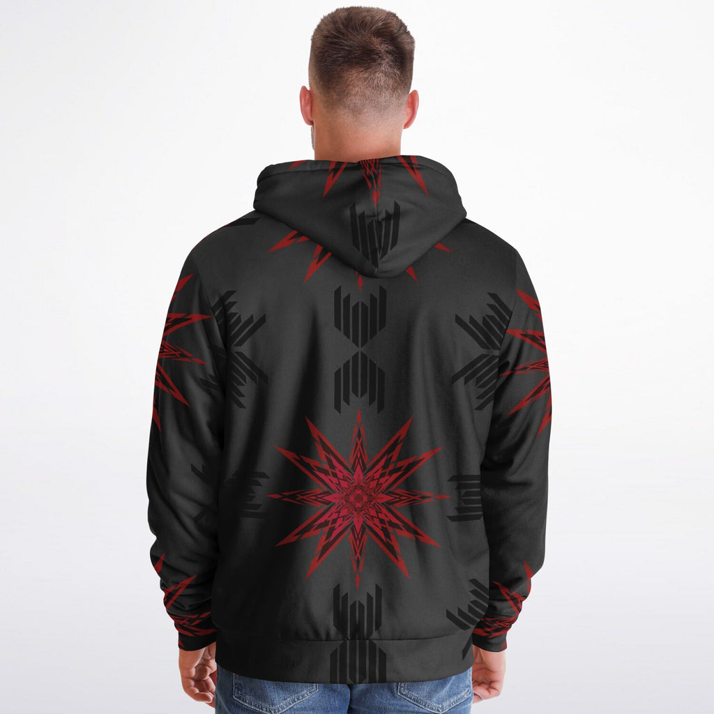 $NiieihiiNookei Microfleece Ziphoodie - AOP