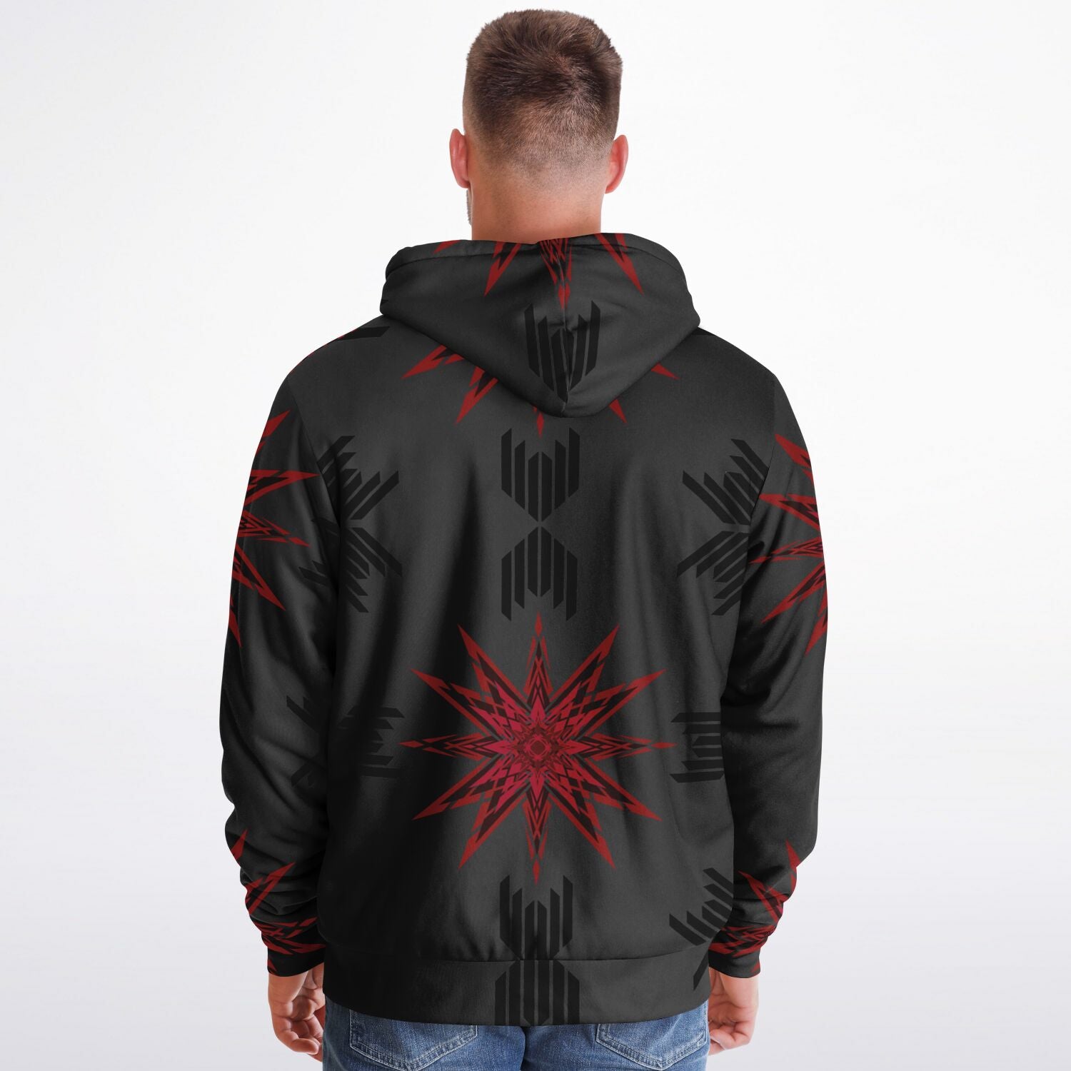 $NiieihiiNookei Microfleece Ziphoodie - AOP