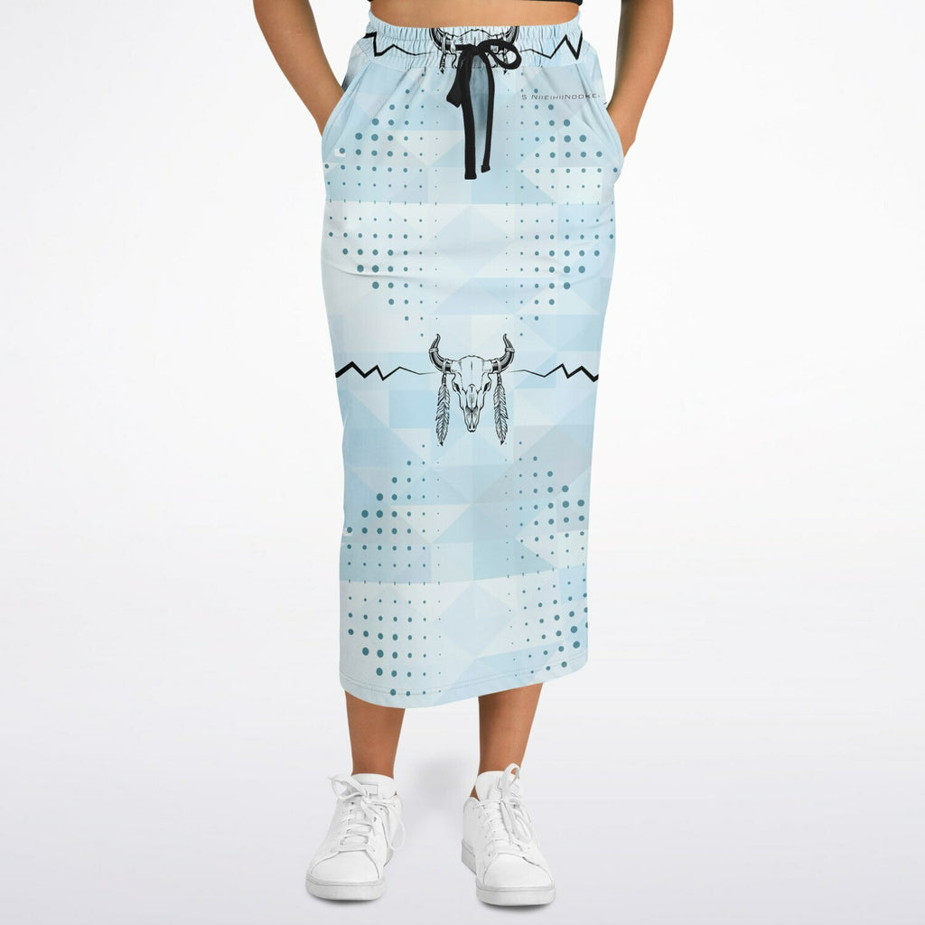 $NiieihiiNookei Athletic Long Pocket Skirt - AOP