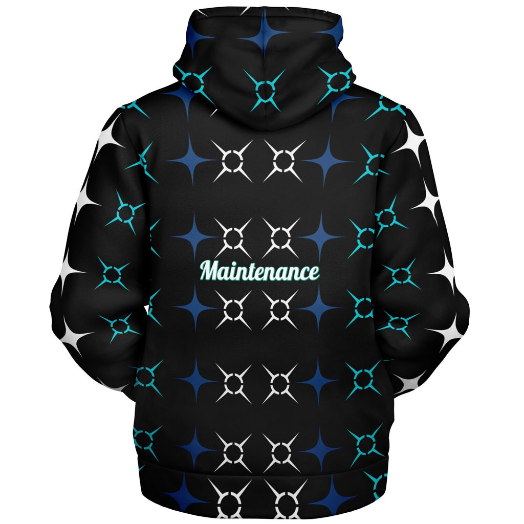 $hoshoneRose Custom Microfleece Ziphoodie - AOP
