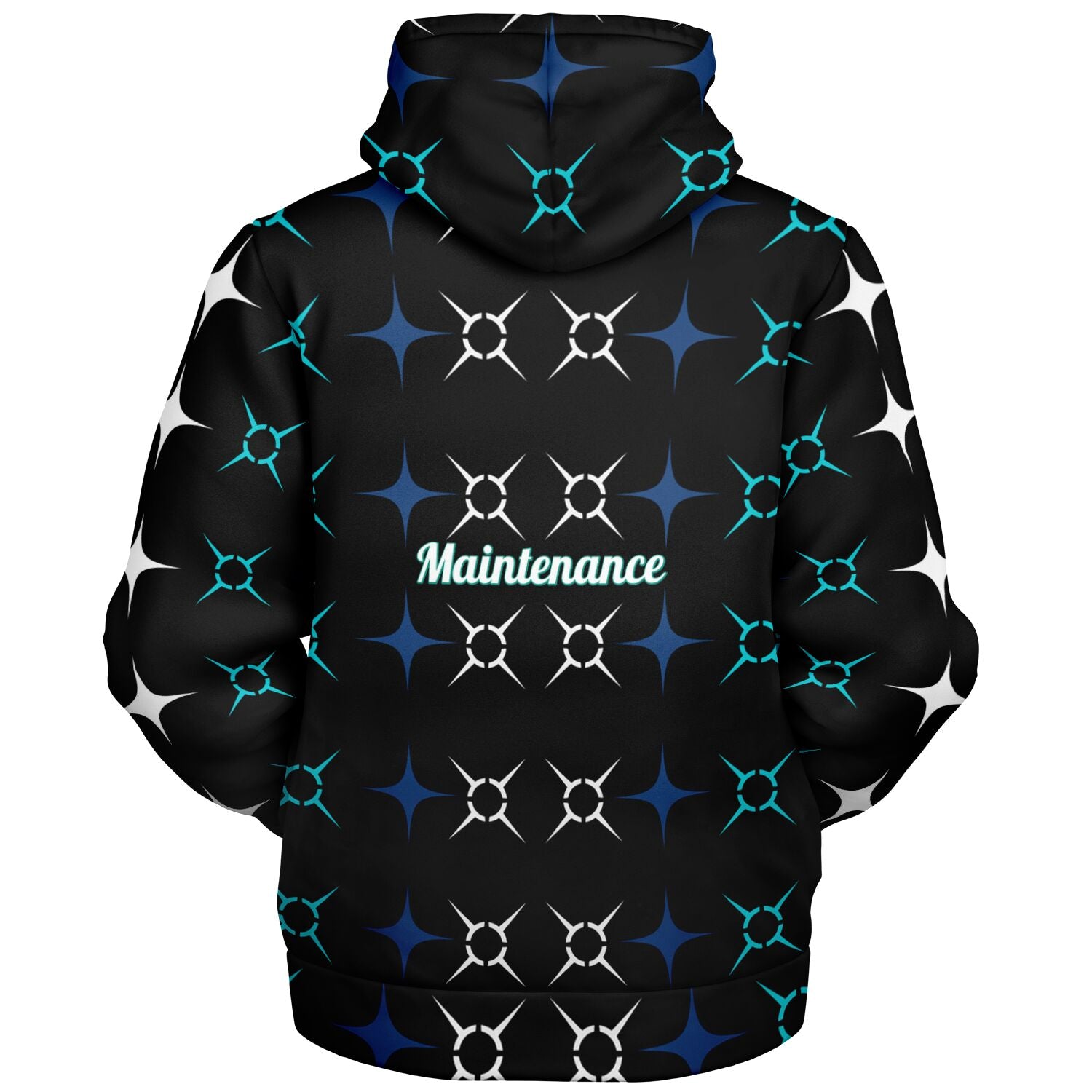 $hoshoneRose Custom Microfleece Ziphoodie - AOP