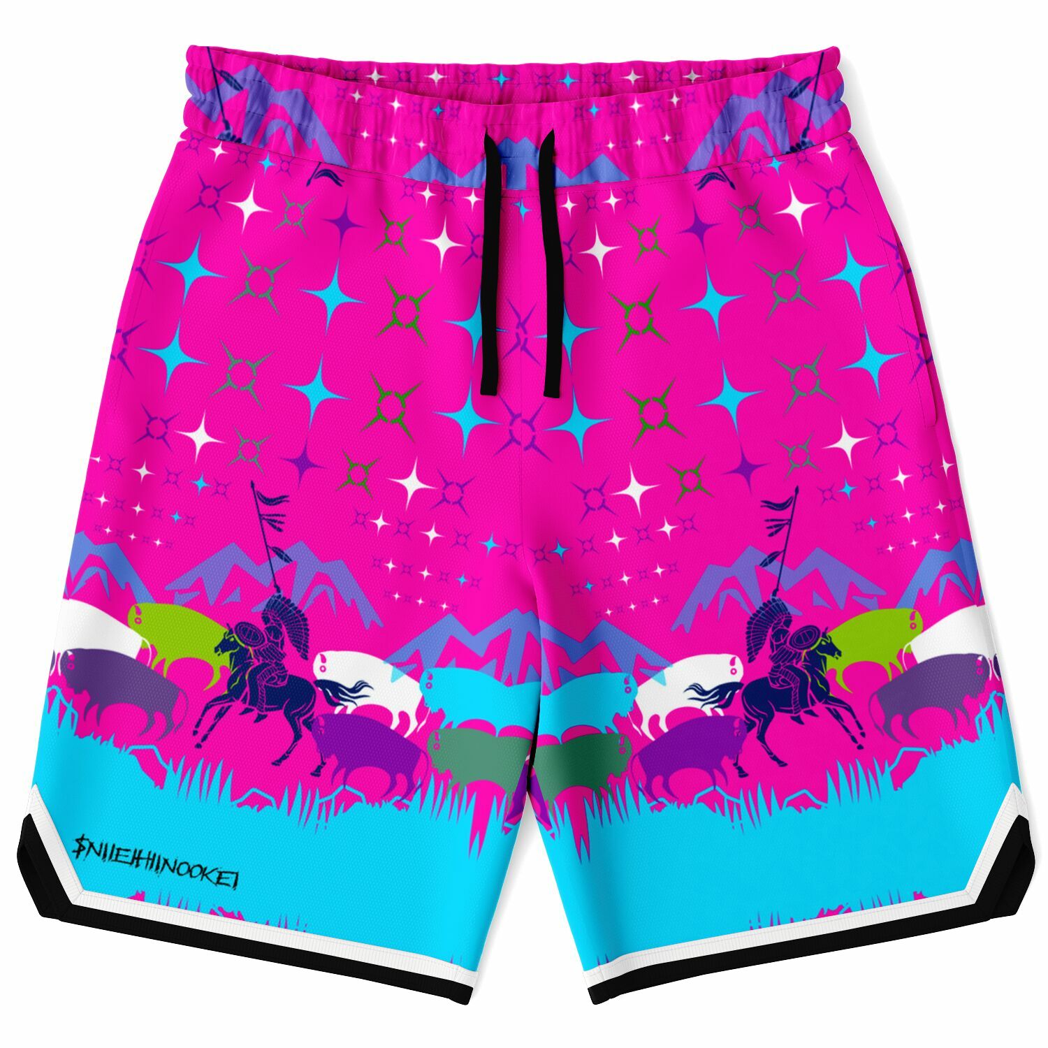 $NiieihiiNookei Basketball Short Rib - AOP