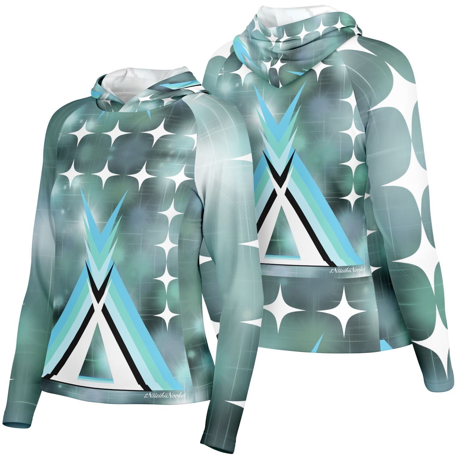$NiieihiiNookei Hooded Performance Shirt - AOP