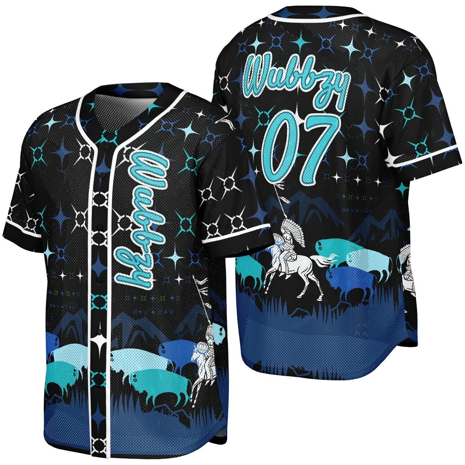 #07 Wubbzy Premium Baseball Jersey - AOP