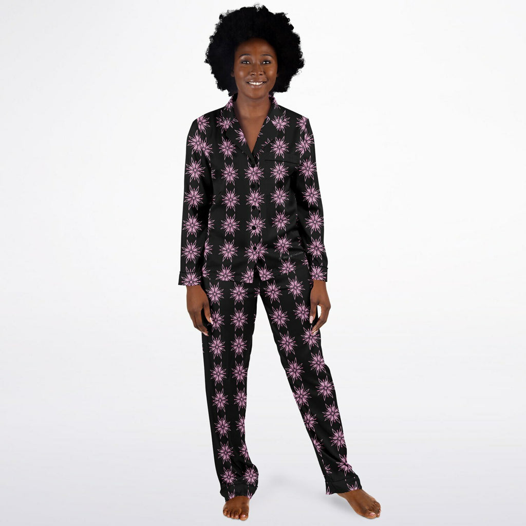 $NiieihiiNookei Women's Satin Pajamas - AOP