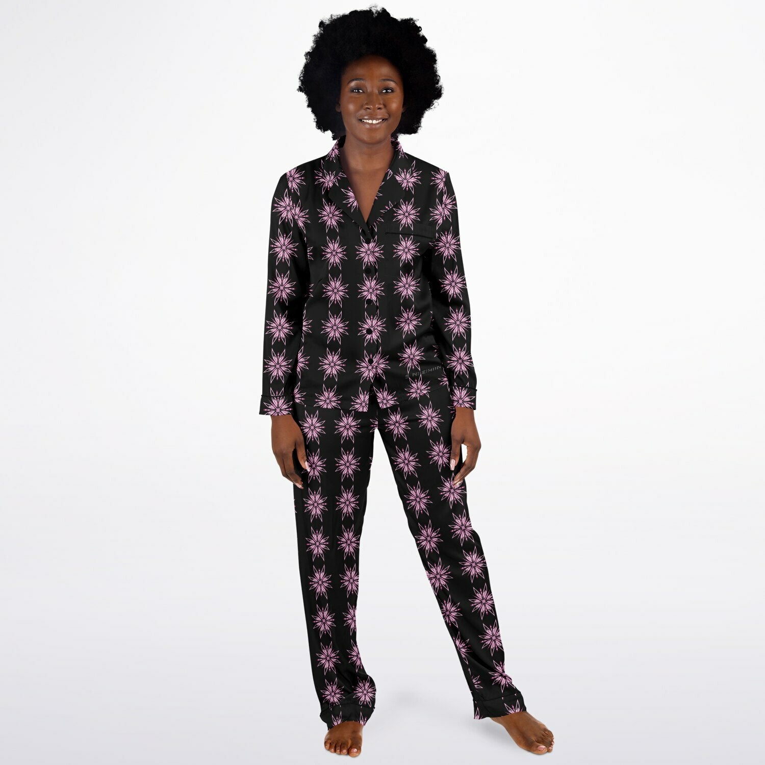 $NiieihiiNookei Women's Satin Pajamas - AOP