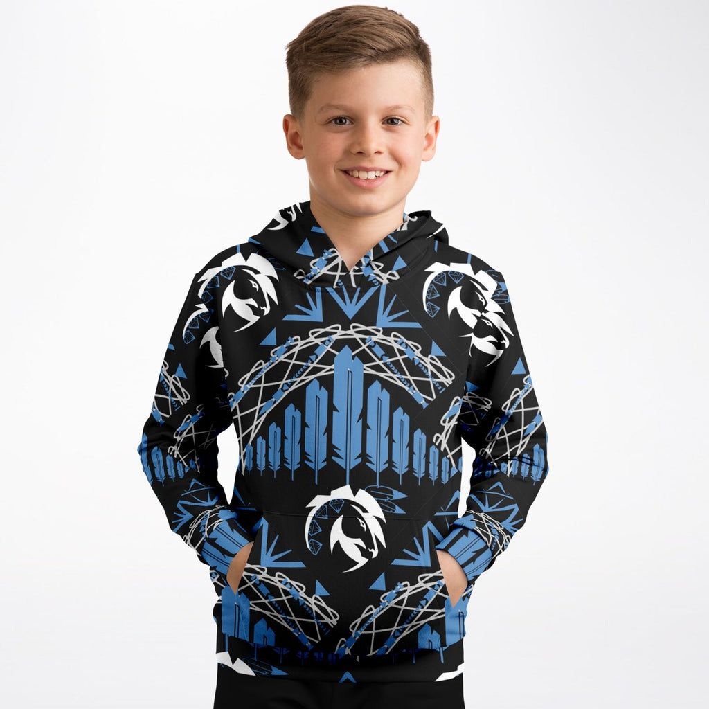 $NiieihiiNookei Athletic Kids Hoodie - AOP