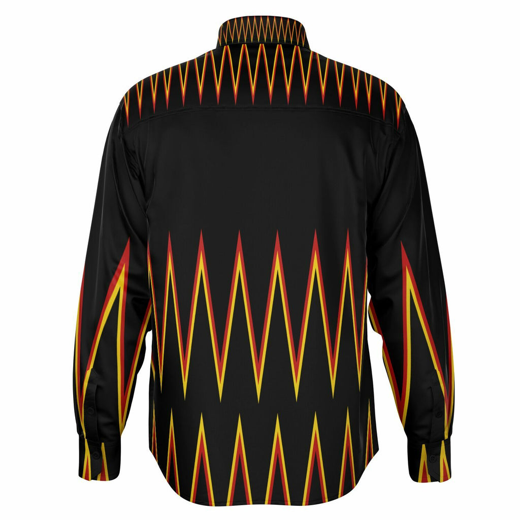 $NiieihiiNookei Long Sleeve Button Down Shirt - AOP