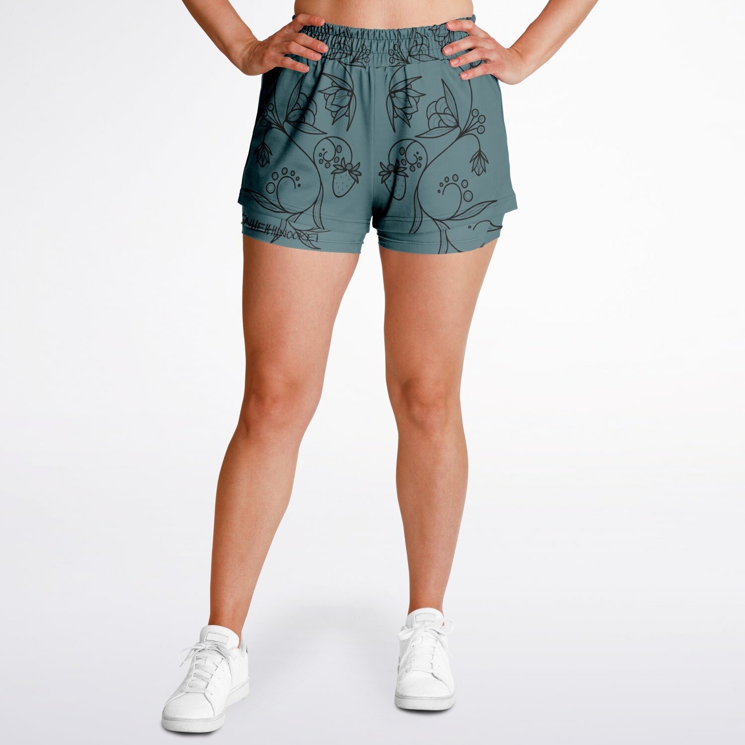 $NiieihiiNookei Women's 2-in-1 Shorts - AOP