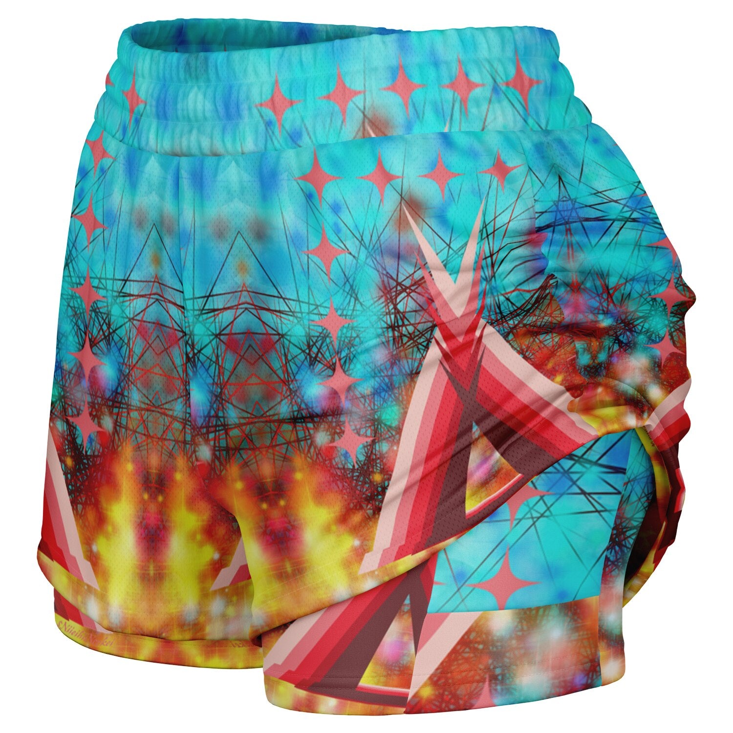 $NiieihiiNookei Women's 2-in-1 Shorts - AOP