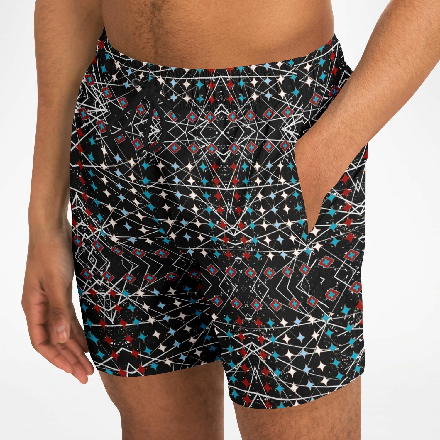 $NiieihiiNookei Swim Trunks Men - AOP
