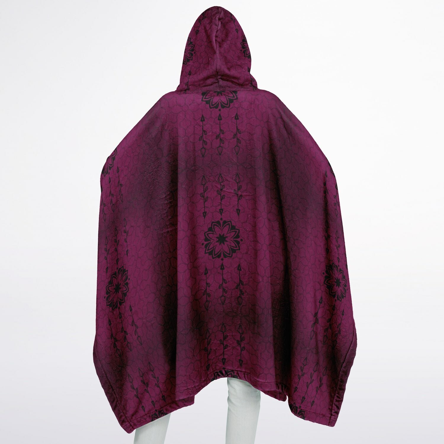 $NiieihiiNookei Flannel Blanket Poncho - AOP