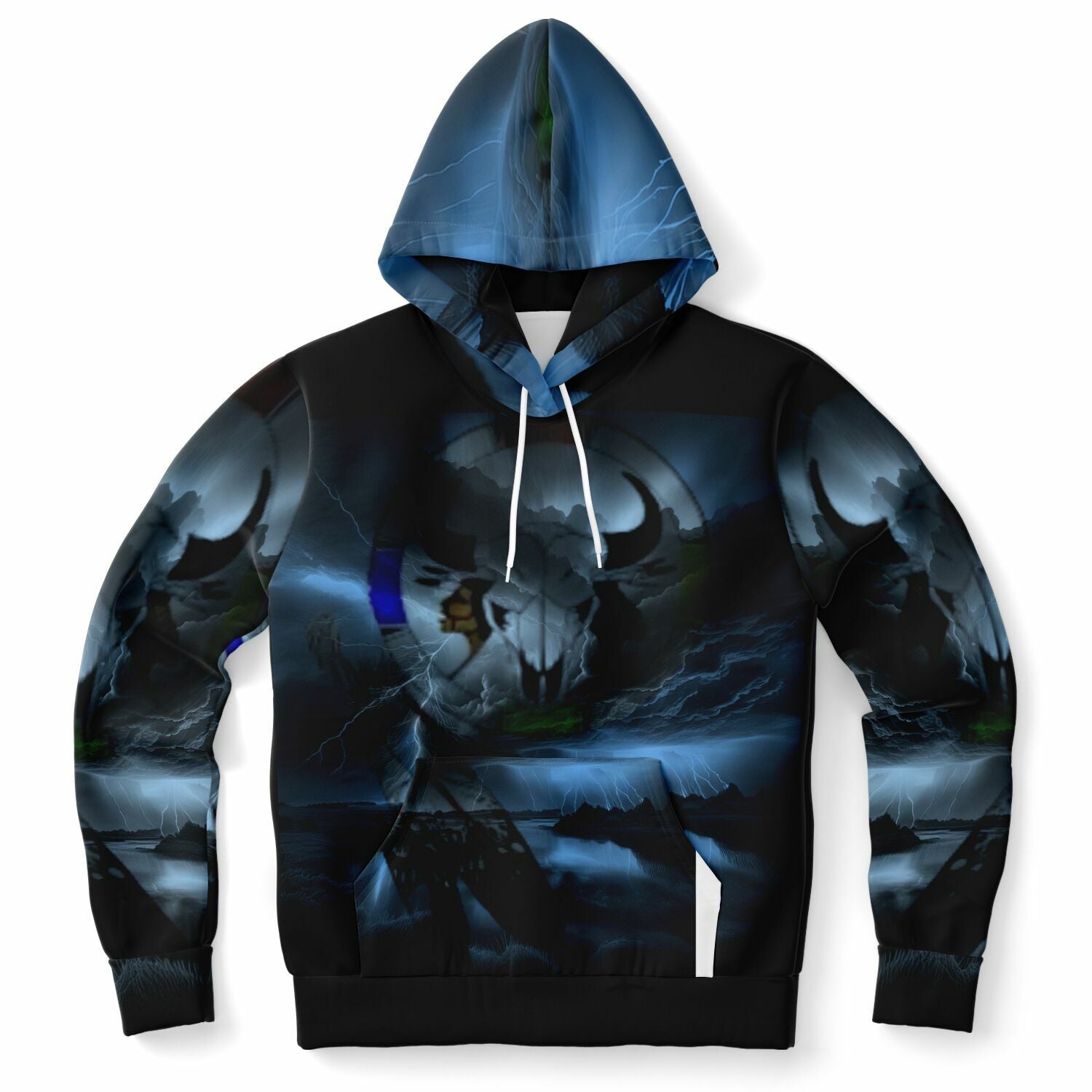 $NiieihiiNookei Design Northern Arapaho Logo Hoodie - AOP