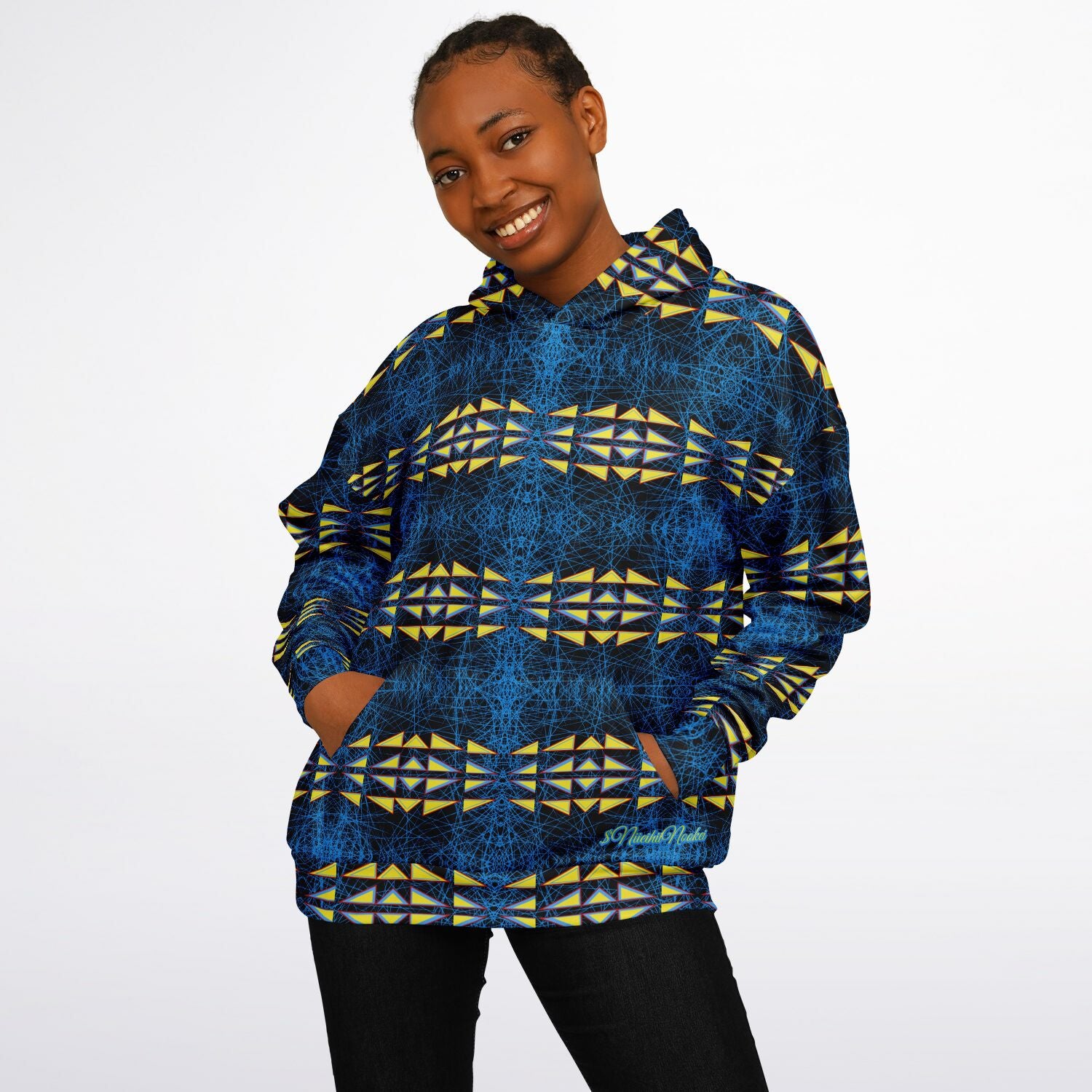 $NiieihiiNookei Heavyweight Oversized Hoodie - AOP