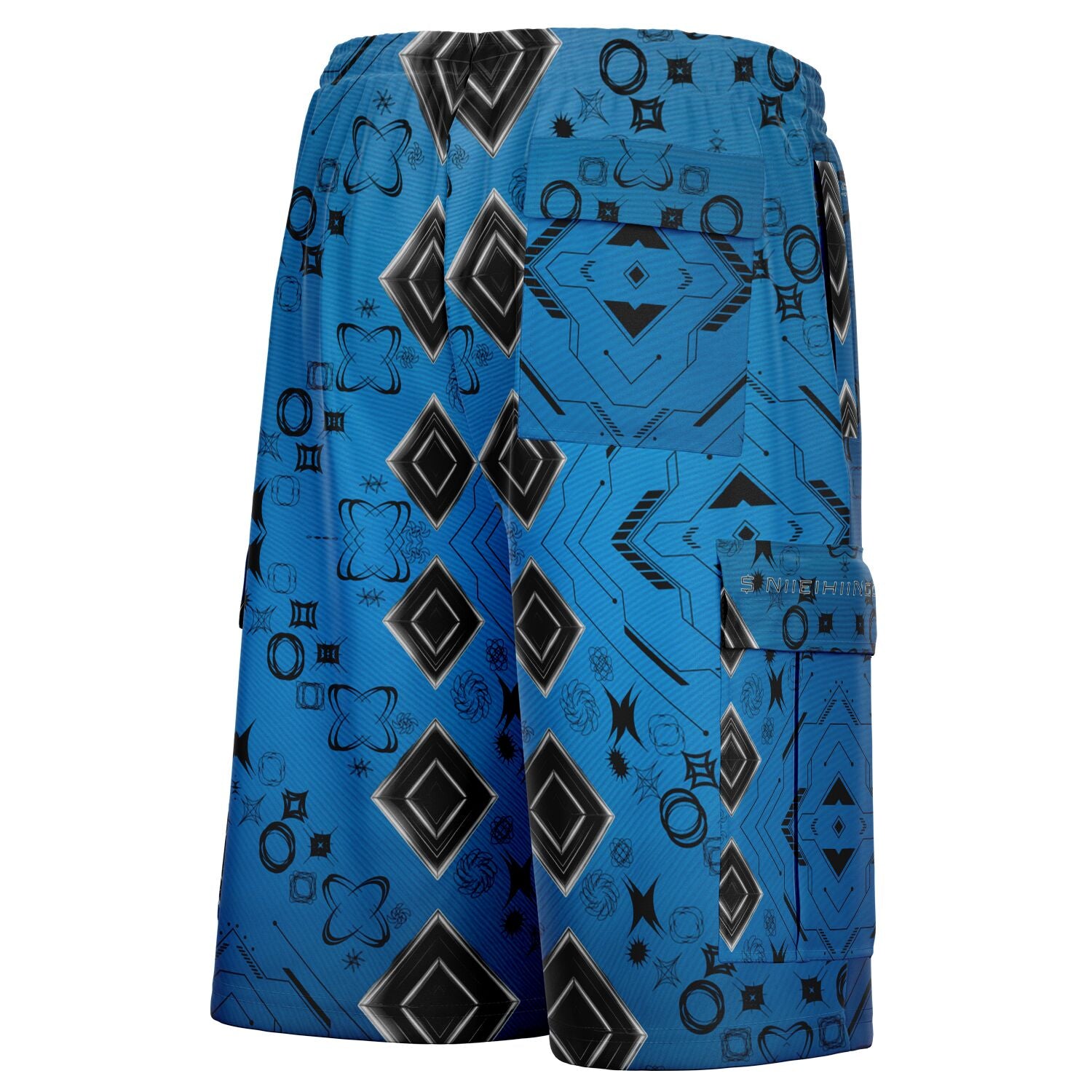 $NiieihiiNookei Heavyweight Cargo Shorts - AOP