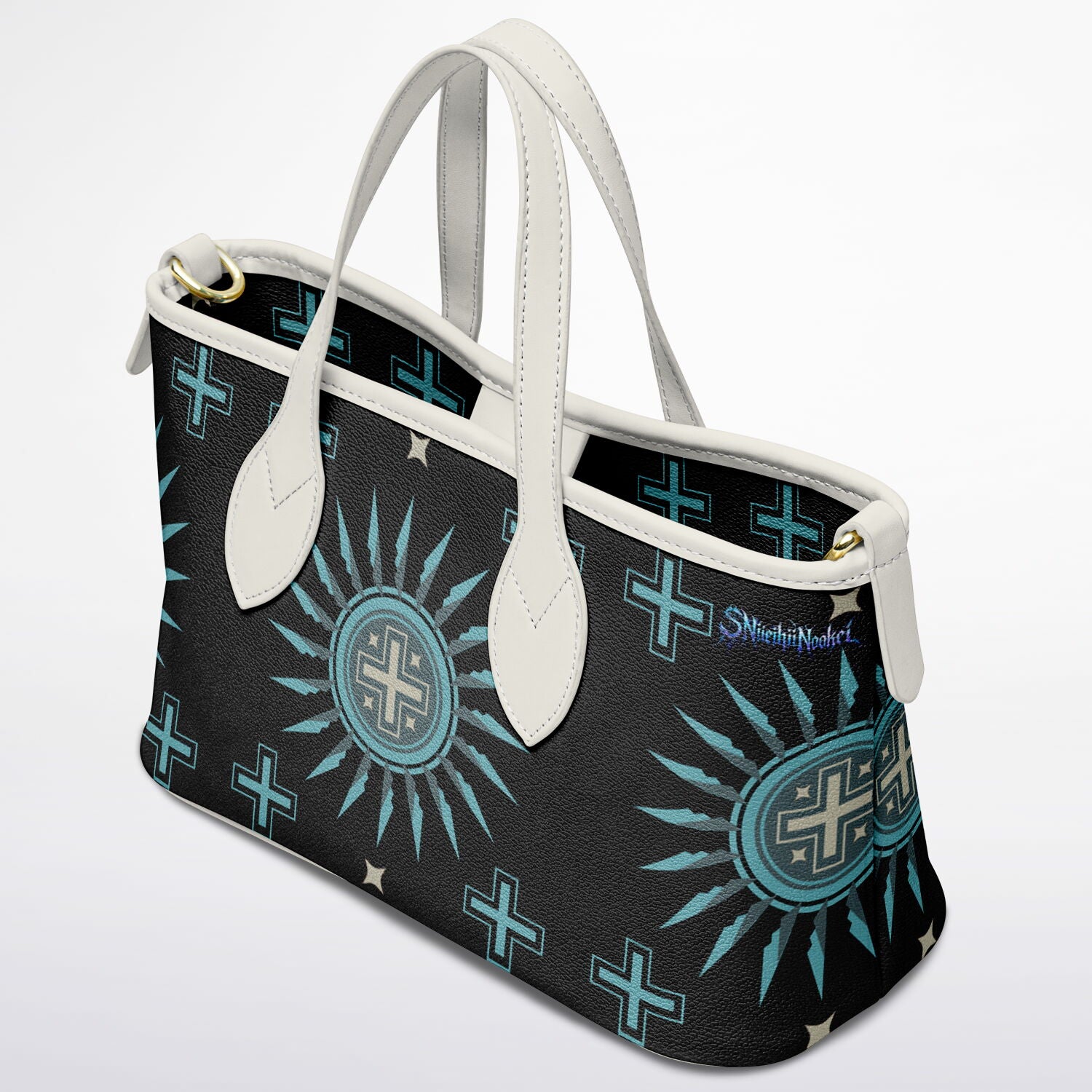 $NiieihiiNookei Leather Tote Bag - AOP