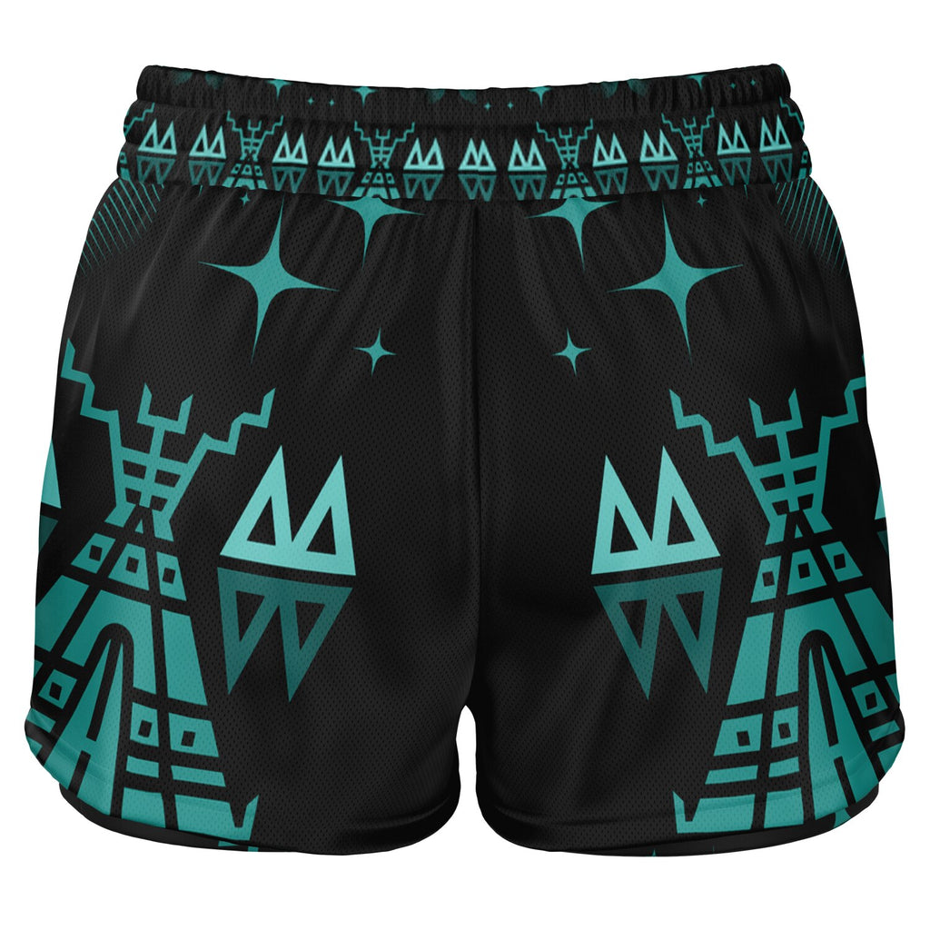 $NiieihiiNookei Women's 2-in-1 Shorts - AOP