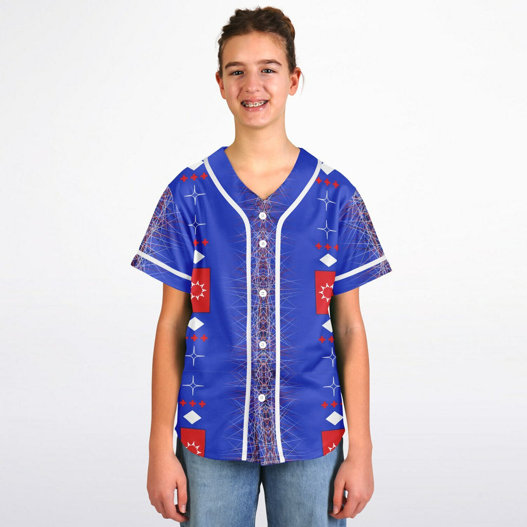 $NiieihiiNookei OST Flag Design Kids Baseball Jersey - AOP