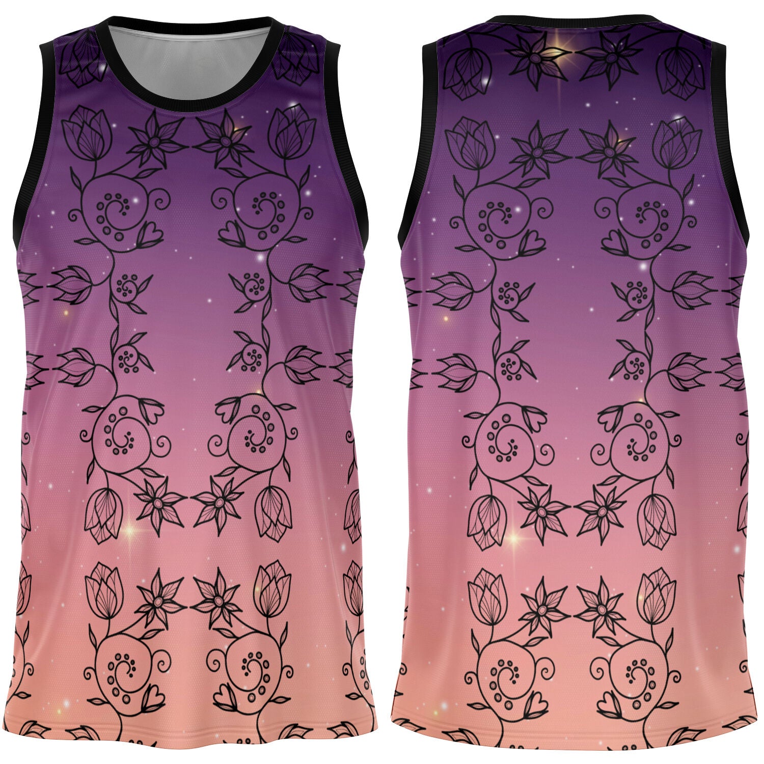 $NiieihiiNookei Basketball Jersey Rib - AOP