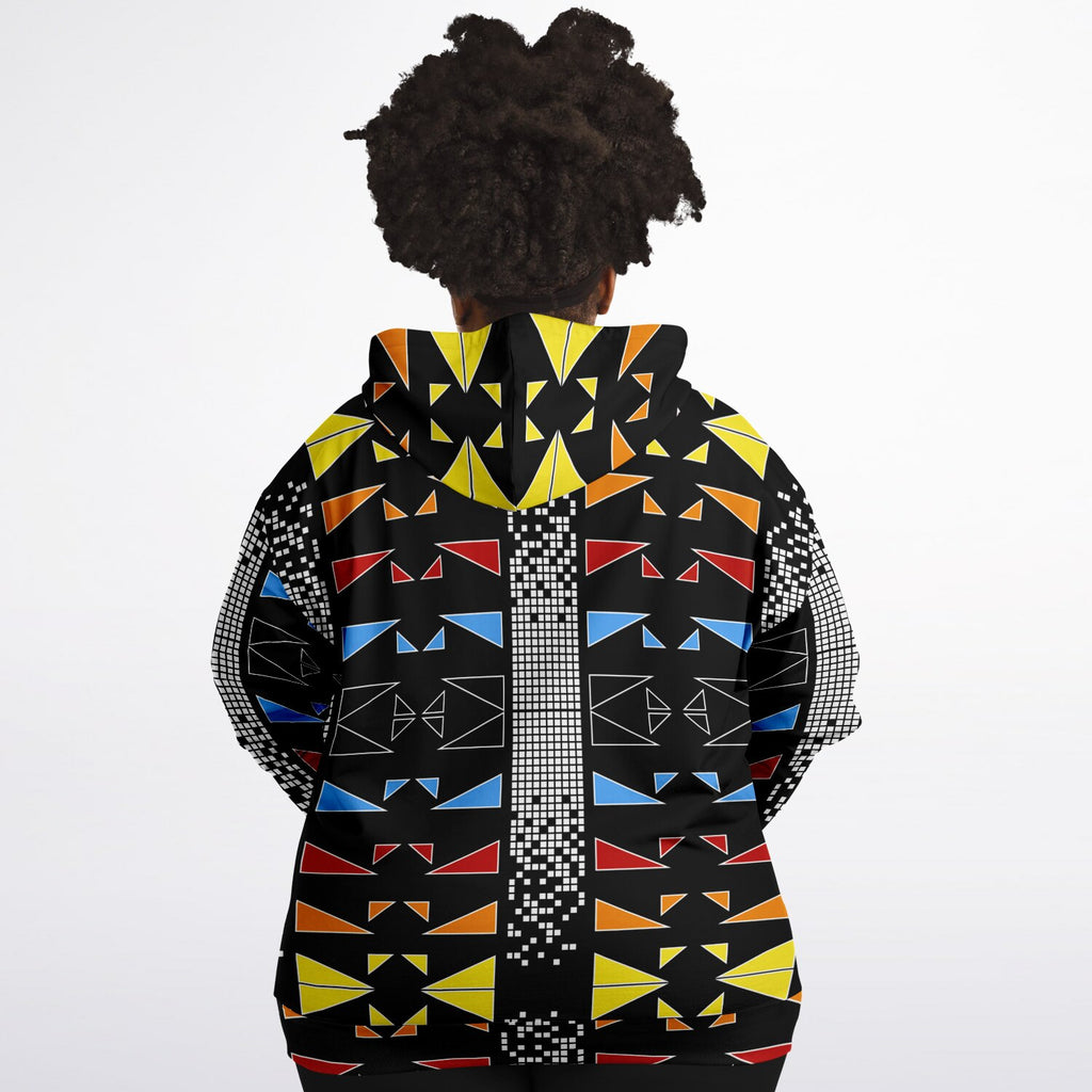 $NiieihiiNookei Fashion Plus-size Ziphoodie - AOP