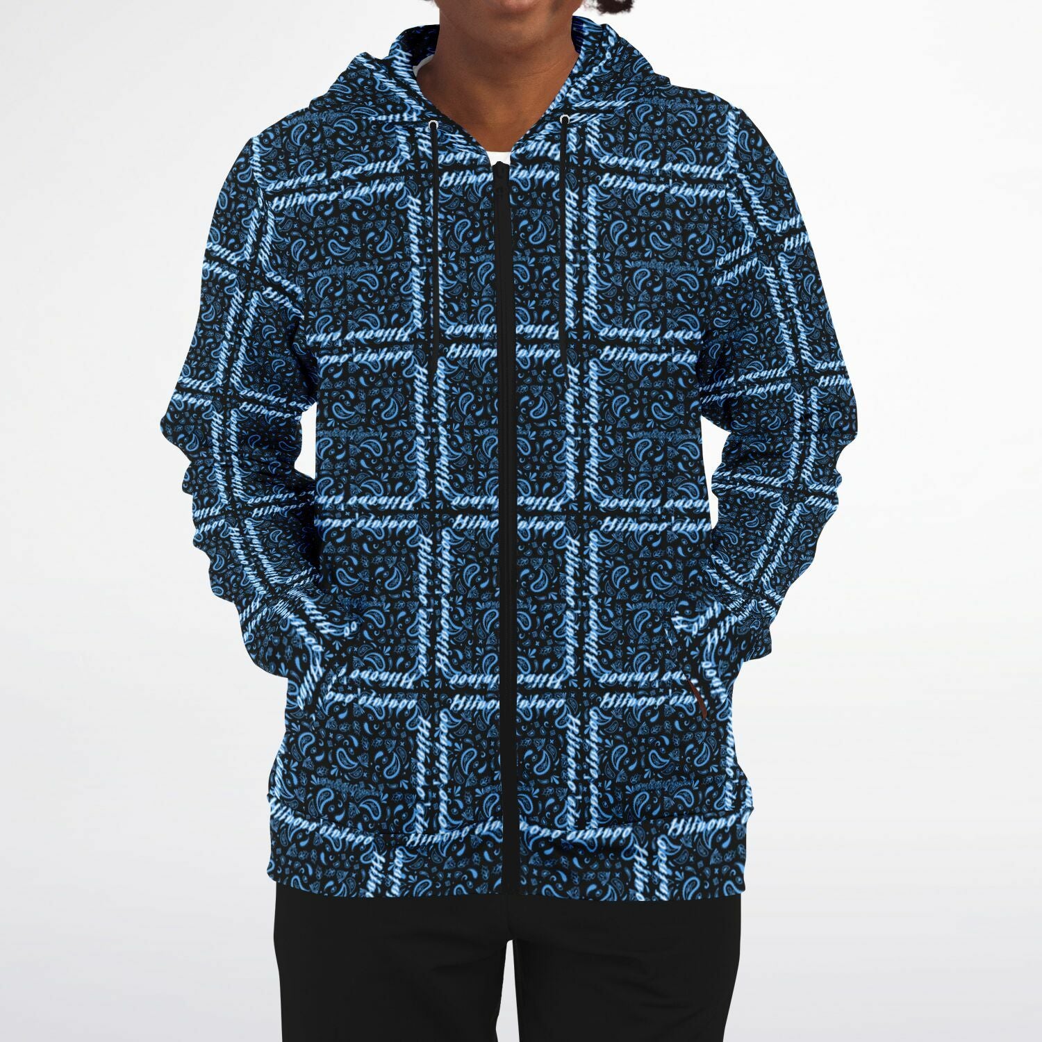 $NiieihiiNookei Athletic Zip-Up Hoodie - AOP