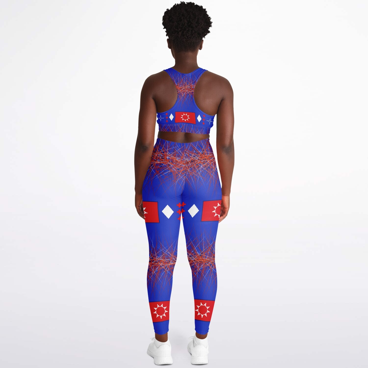 Oglala Sioux TRIBE LOGOPadded Sports Bra & Leggings - AOP