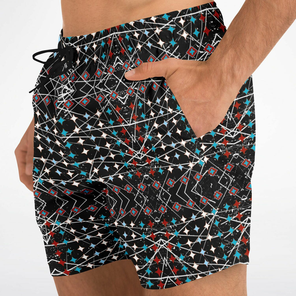 $NiieihiiNookei Swim Trunks Men - AOP