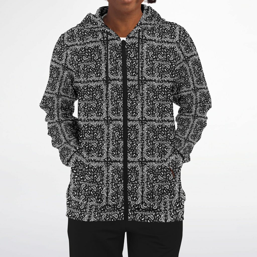 $NiieihiiNookei Athletic Zip-Up Hoodie - AOP