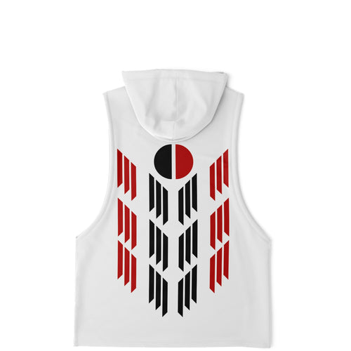 $NiieihiiNookei Arapaho Flag Design Athletic Drop Sleeveless Hoodie - AOP