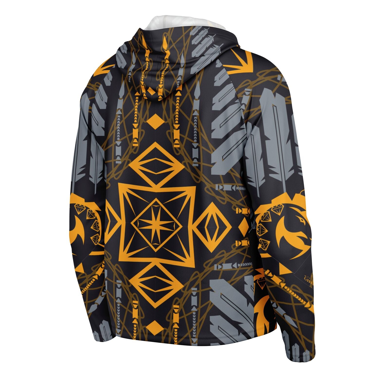 $NiieihiiNookei Long Sleeve Hooded Performance Shirt - AOP