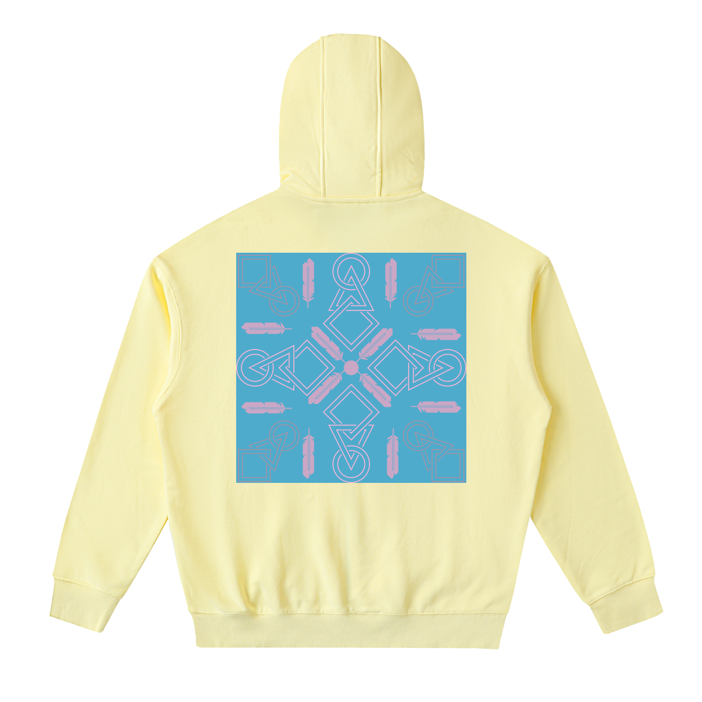 Drop-Shoulder Zip Up Hoodie