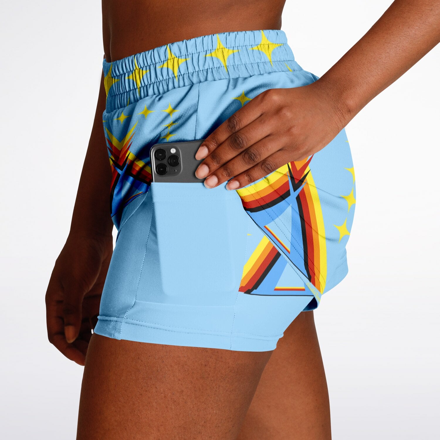 $NiieihiiNookei Women's 2-in-1 Shorts - AOP