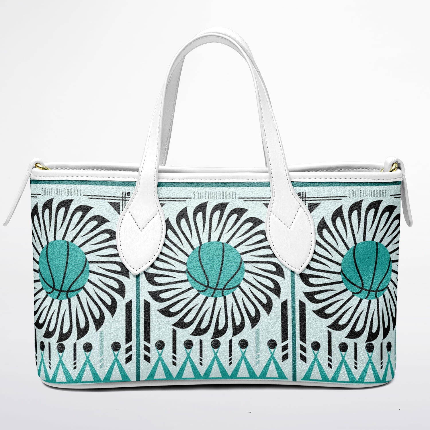 $NiieihiiNookei Leather Tote Bag - AOP