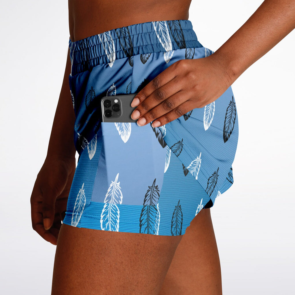 $NiieihiiNookei Women's 2-in-1 Shorts - AOP