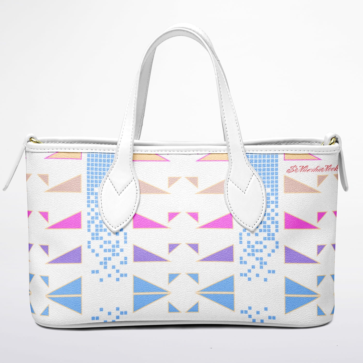 $NiieihiiNookei Leather Tote Bag - AOP