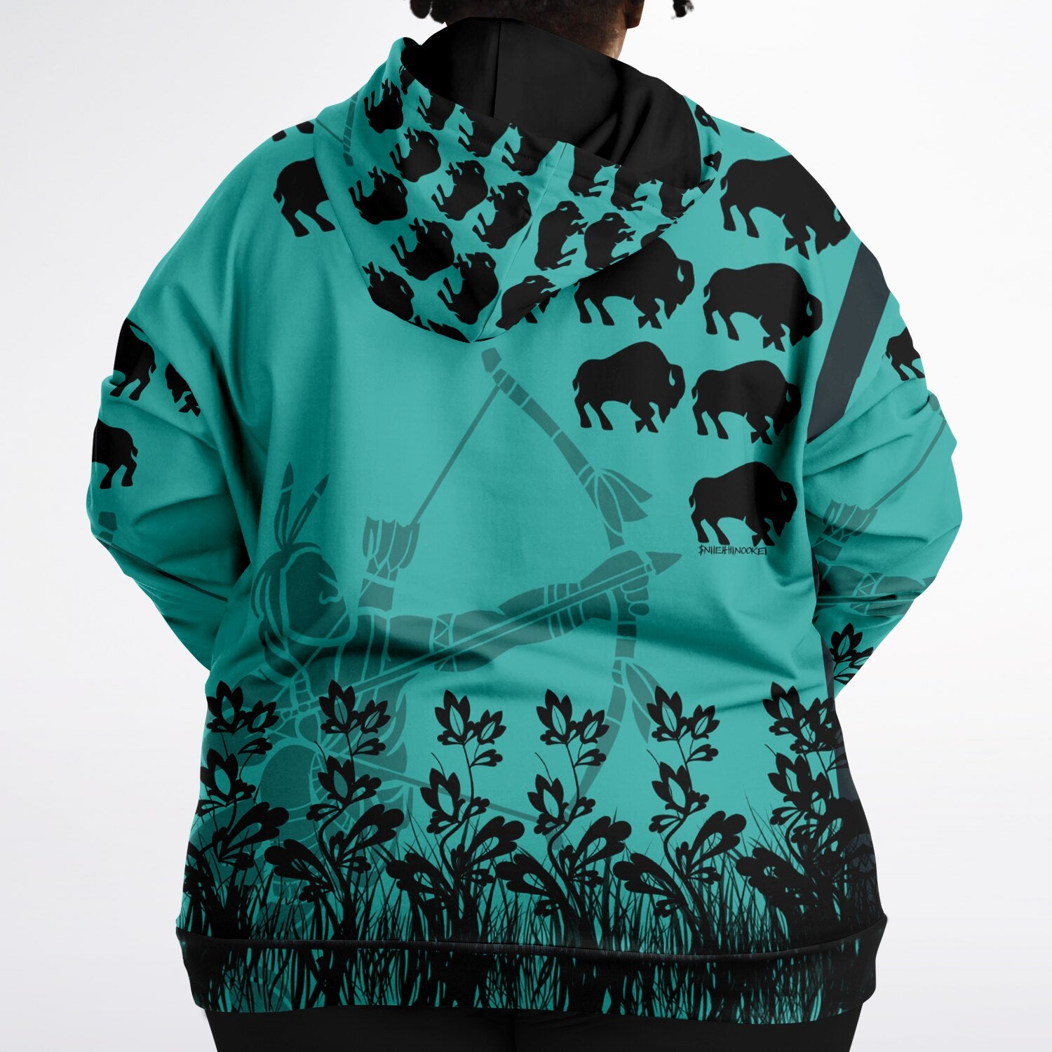 $NiieihiiNookei Fashion Plus-size Hoodie - AOP