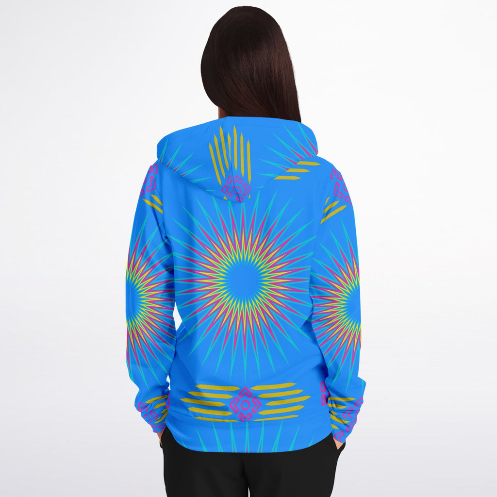 $NiieihiiNookei Fashion Zip-Up Hoodie - AOP Blue