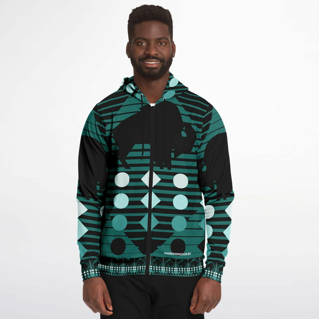 $NiieihiiNookei Fashion Zip-Up Hoodie - AOP