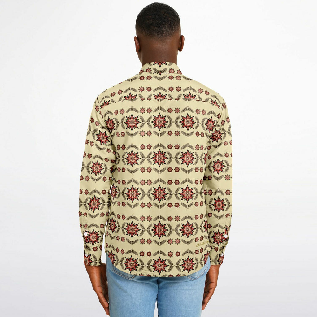 $NiieihiiNookei Long Sleeve Button Down Shirt - AOP