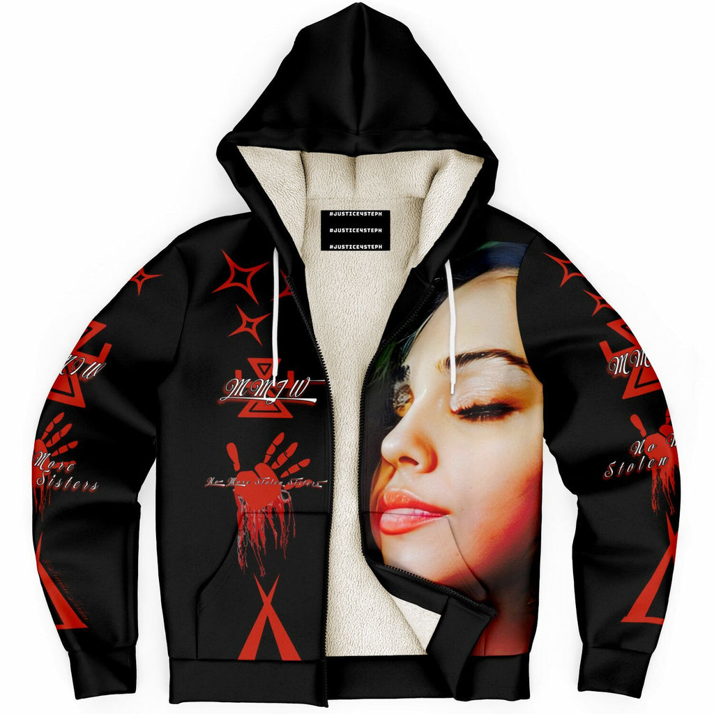 #JUSTICE4STEPH Microfleece Ziphoodie - AOP