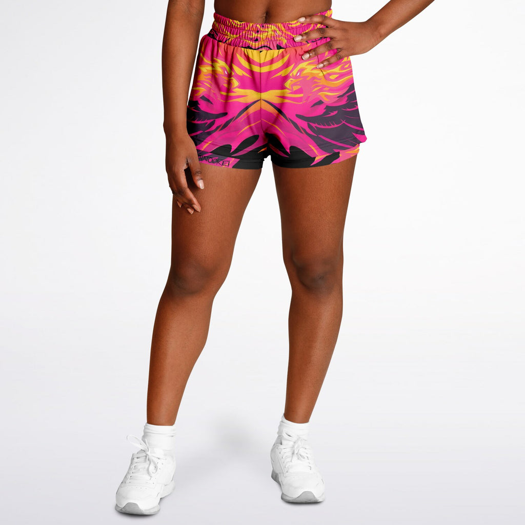 $NiieihiiNookei Women's 2-in-1 Shorts - AOP