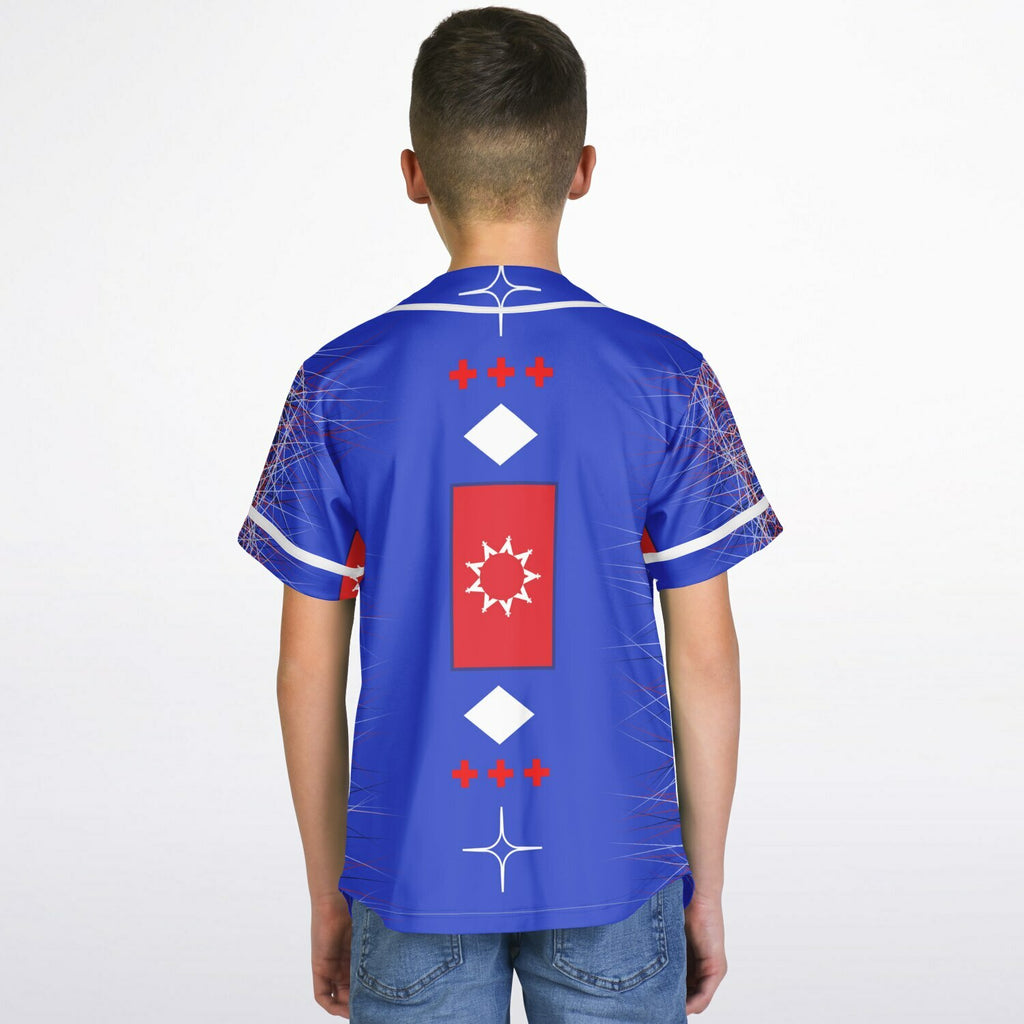 $NiieihiiNookei OST Flag Design Kids Baseball Jersey - AOP